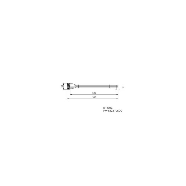 10er-Pack Philips Durchgangsverdrahtung CoreLine Feuchtraumleuchte Gen3 5x2,5mm² 550mm WT120Z TW-5x2.5-L600 10pcs 8720169755161