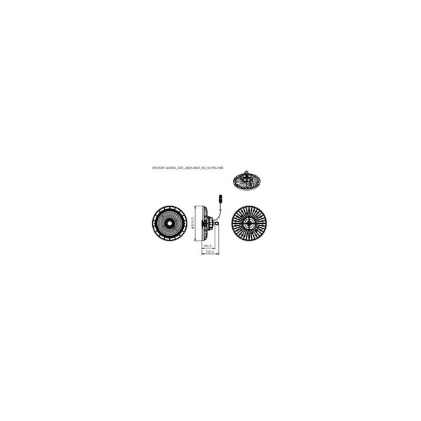 Philips LED Hallenleuchte HighBay Ledinaire All-in 100-195W 15000-28000lm neutral-/tageslichtweiss 4000/5000/6500K CCT IP65 8720169758971