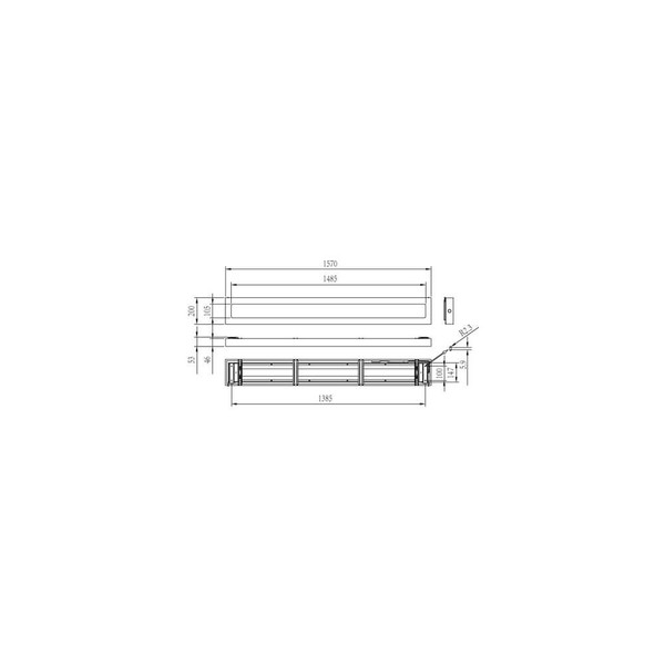 Philips LED Anbauleuchte CoreLine 157x20cm 22,5-43,5W 3400-6500lm Warmweiss 3000K UGR19 IP44 8720169764286