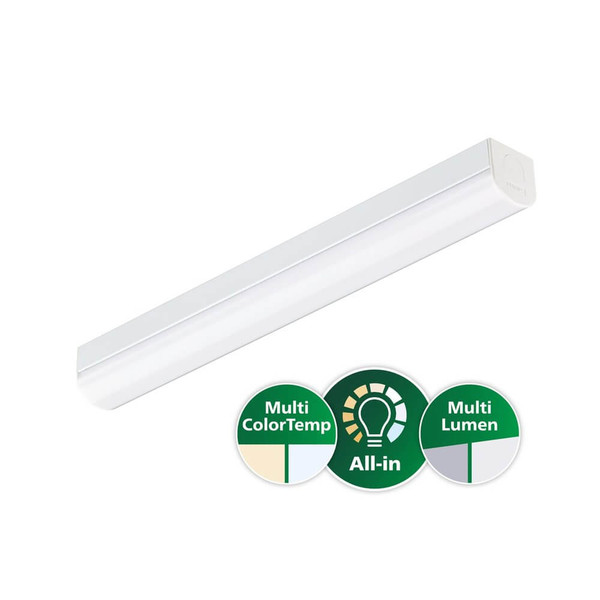 Philips LED Lichtleiste CoreLine 60cm 10,8-17W 1500-2400lm warm-/neutralweiss 3000/4000K CCT 8720169768390