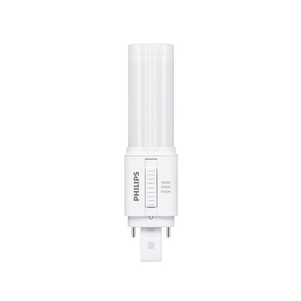 Philips LED Kompaktlampe PL-C G24d 2-Pin CorePro KVG + 230V 6,9W 980lm warm-/neutral-/tageslichtweiss 3000/4000/6500K CCT wie 18W 8721103035035