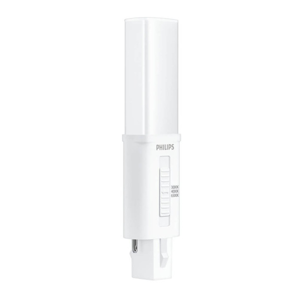 Philips LED Kompaktlampe PL-S G23 2-Pin CorePro KVG + 230V 3,5W 400lm warm-/neutral-/tageslichtweiss 3000/4000/6500K CCT wie 7W 8721103135339