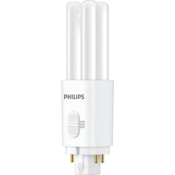 Philips LED Kompaktlampe PL-C G24q-1 4-Pin CorePro EVG + 230V 5,5W 715lm warm-/neutral-/tageslichtweiss 3000/4000/6500K CCT wie 13W 8721103147523