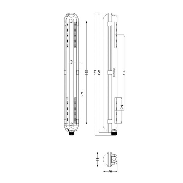 Philips LED Feuchtraumleuchte CoreLine Gen3 60cm 13W 2000lm Neutralweiss 4000K Sensor IP66 8721103359827