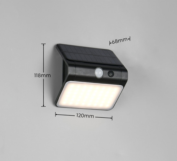 Reality R23156102 Olinda LED Wandleuchte 2,5W Schwarz IP44 neutralweiss