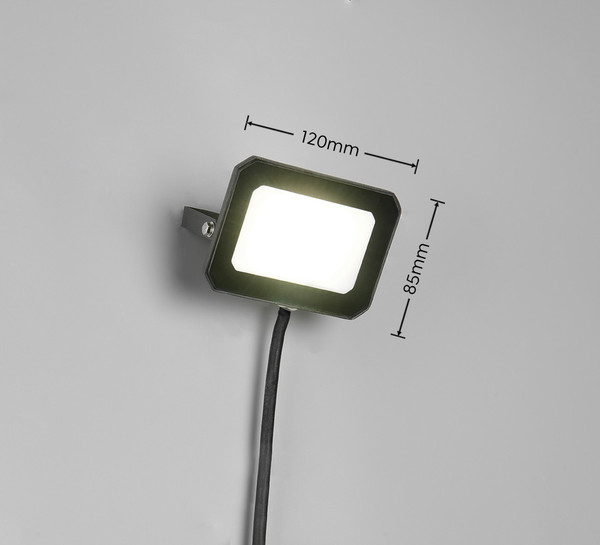 Reality R23346132 Funchal LED Wandleuchte 20W Schwarz Matt IP65