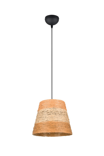 Casalum R31731926 Joeline E27 Pendelleuchte ⌀30cm Schwarz Matt