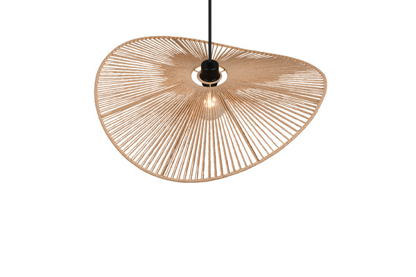 Casalum R36161026 Laurine E27 Pendelleuchte ⌀58cm Schwarz Matt