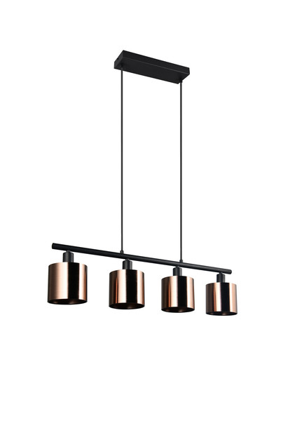 Reality R36304064 Jason E14 Pendelleuchte 4-fach ⌀12cm Bronzefarbig