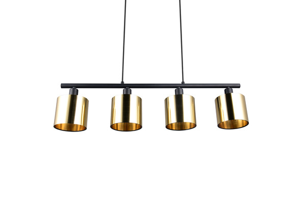 Reality R36304079 Jason E14 Pendelleuchte 4-fach ⌀12cm Goldfarbig