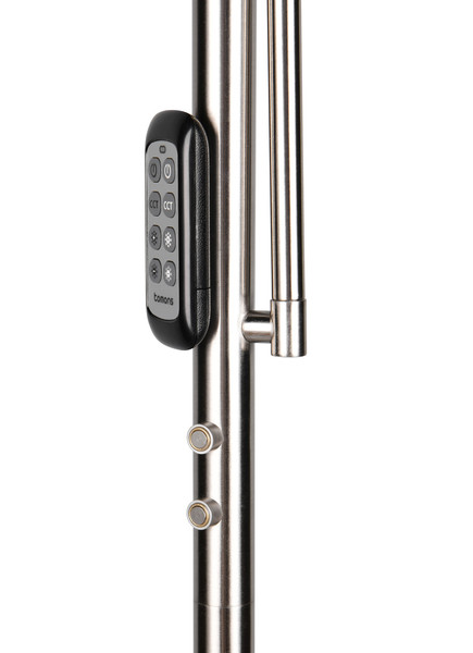 Reality R45741107 Palermo LED Stehleuchte 5W ⌀28cm dimmbar Nickel Matt CCT einstellbare Lichtfarbe