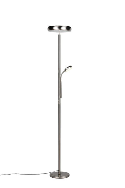 Reality R45741107 Palermo LED Stehleuchte 5W ⌀28cm dimmbar Nickel Matt CCT einstellbare Lichtfarbe