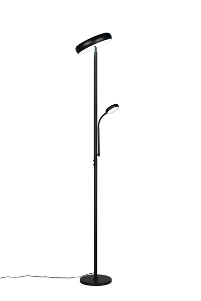 Reality R45741132 Palermo LED Stehleuchte 5W ⌀28cm dimmbar Schwarz Matt CCT einstellbare Lichtfarbe