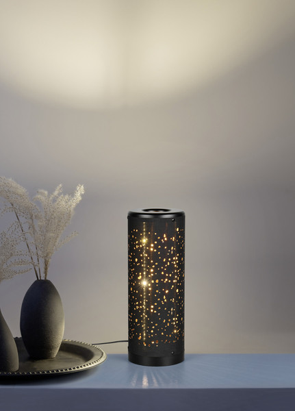 Reality R52801002 Taco LED Tischleuchte 4W ⌀13cm Schwarz warmweiss