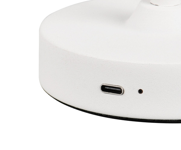 Reality R53621101 Kenny LED Tischleuchte 1,5W ⌀13cm Weiß warmweiss Touch