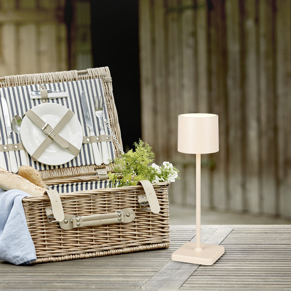 Reality R54096166 Fernandez LED Tischleuchte 1,5W dimmbar Sand IP54 CCT einstellbare Lichtfarbe