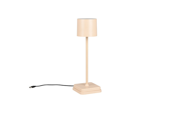 Reality R54096166 Fernandez LED Tischleuchte 1,5W dimmbar Sand IP54 CCT einstellbare Lichtfarbe