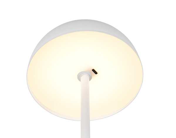 Reality R54891131 Munoz LED Tischleuchte 1,3W ⌀13cm Weiß Matt warmweiss Touch