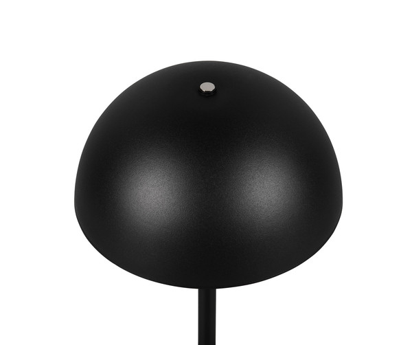 Reality R54891132 Munoz LED Tischleuchte 1,3W ⌀13cm Schwarz Matt warmweiss Touch