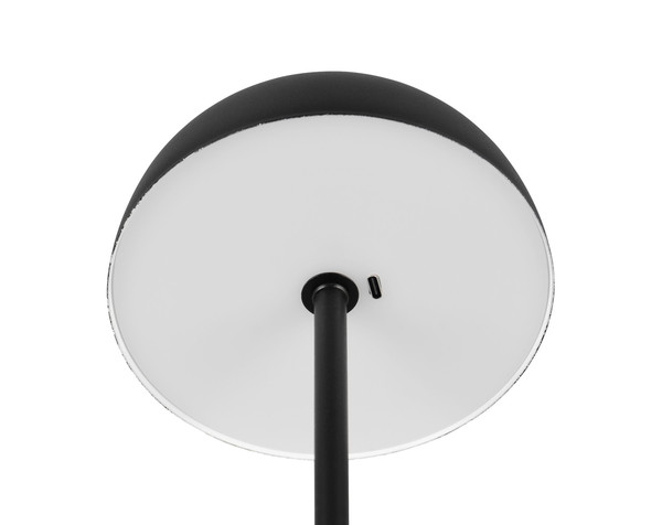 Reality R54891132 Munoz LED Tischleuchte 1,3W ⌀13cm Schwarz Matt warmweiss Touch