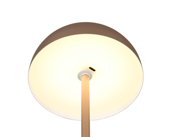 Reality R54891165 Munoz LED Tischleuchte 1,3W ⌀13cm Coffee warmweiss Touch