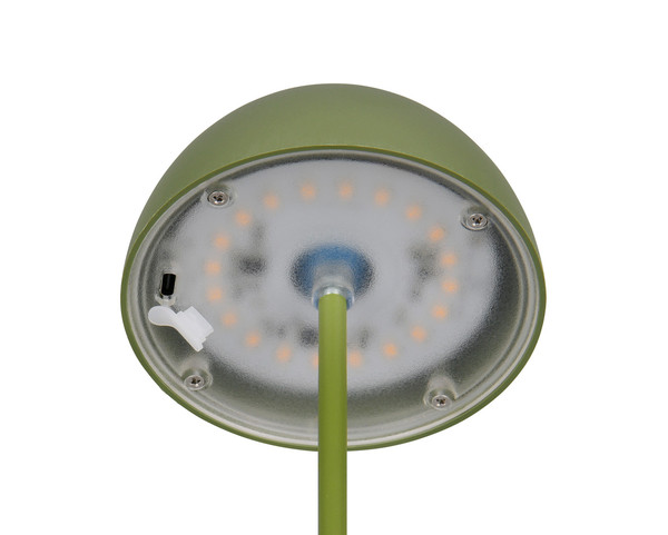 Reality R55601115 Ortiz LED Tischleuchte 2W ⌀9cm dimmbar Grün IP44 warmweiss