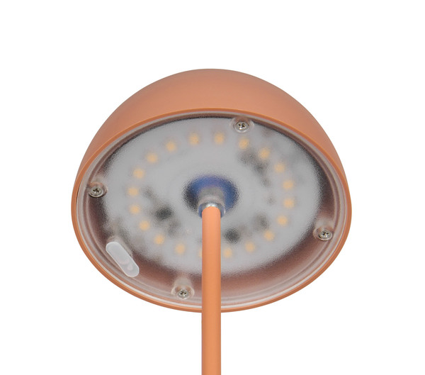 Reality R55601140 Ortiz LED Tischleuchte 2W ⌀9cm dimmbar Apricot IP44 warmweiss