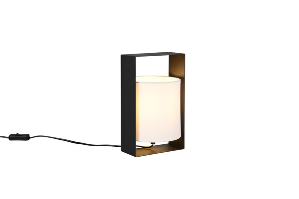 Reality R55751032 Pail E27 Tischleuchte Schwarz Matt