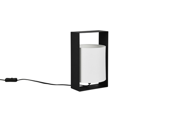 Reality R55751032 Pail E27 Tischleuchte Schwarz Matt