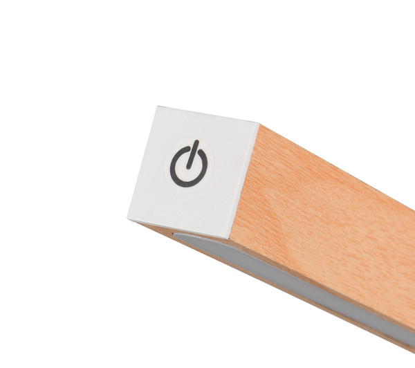 Reality R55951135 Skip LED Tischleuchte 2W dimmbar Holznachbildung warmweiss