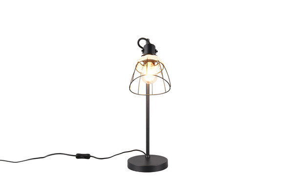 Casalum R56231032 Jerome E27 Tischleuchte ⌀16cm Schwarz Matt