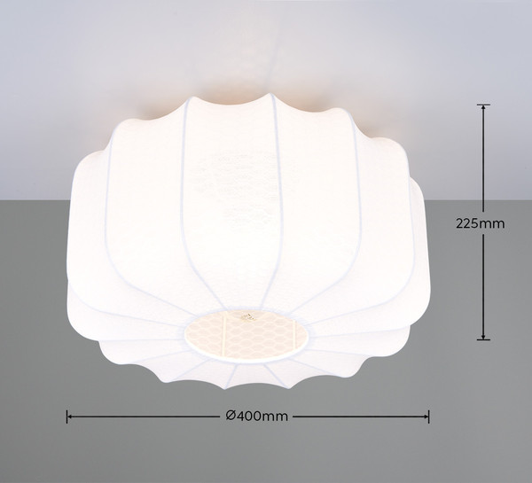 Casalum R61971901 Madeline E27 Deckenleuchte ⌀40cm Schwarz Matt