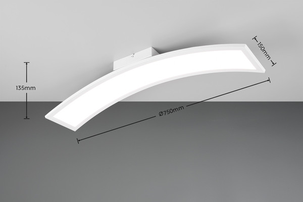 Reality R64861131 Sigma LED Deckenleuchte 21W Weiß Matt warmweiss