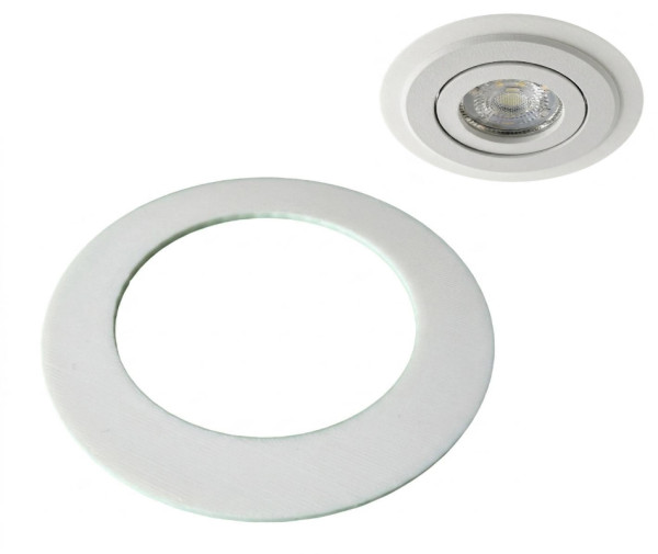 SOIXX Ausgleichsring für Einbaustrahler Downlight 100 68 mm Weiß