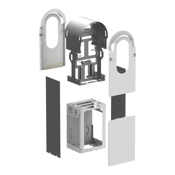 Schneider Electric EVA1RFKS2 Metallic-Kit für EVlink Pro AC Bodenmontage 2 Ladepunkte, IK10, C4M
