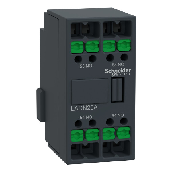 Schneider Electric LADN20A Hilfsschalterblock, 2S, SnapIN Anschlussklemmen