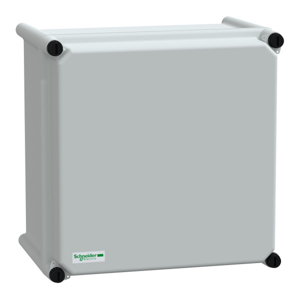 Schneider Electric NSYPLSC2727G Polyestergehäuse PLS Wandmontage 270x270x180mm IP66, blickdichte PC-Abdeckung