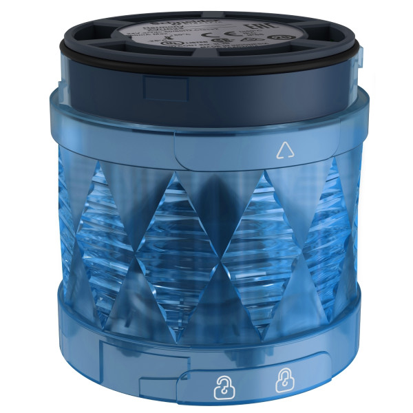 Schneider Electric XVUC26 Leuchtelement, Harmony XVU, modular, 60mm, LED, blau, Dauerlicht, IP65, 24V ACDC