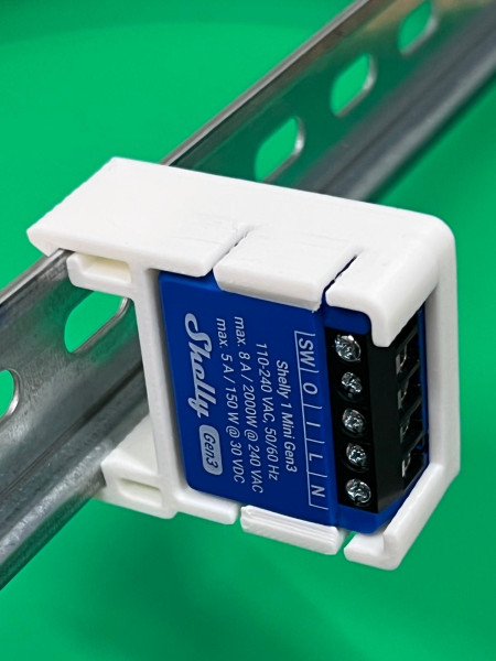 4er-Pack SOIXX Hutschienenhalter für Shelly Mini Gen3 DIN Rail 35 mm Hutschiene Halter Gerade