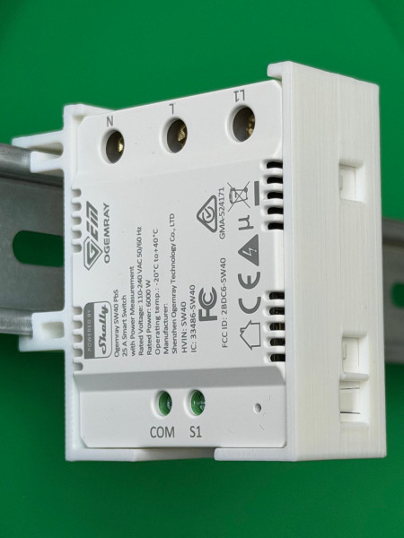 SOIXX Hutschienenhalter für Shelly OGEMRAY DIN Rail 35 mm Hutschiene Halter