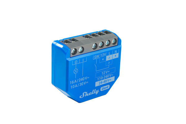 Shelly 1 Gen4, 2er-Pack - Multiprotokoll-Schaltaktor, WLAN, Zigbee, Matter, BT