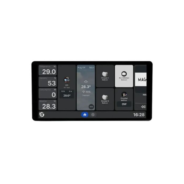 Shelly Wall Display X2i - Smartes Wand-Touchpanel, Silber