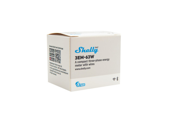 Shelly 3EM Gen3 - 3-Phasen Energiezähler, Stromzähler, ohne Wandler/Wechselstrom