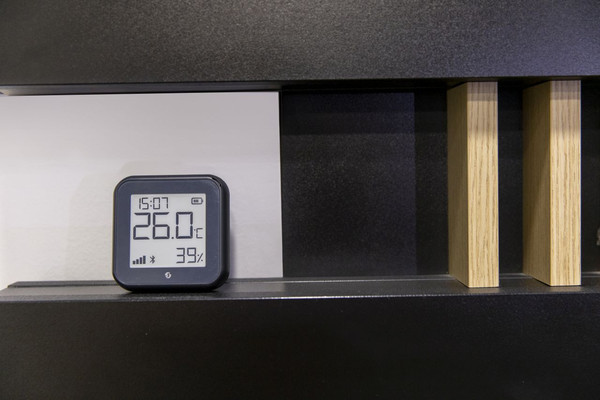 Shelly H&T Gen3 - WLAN Temperatur- & Feuchtigkeitssensor, Matt Schwarz, BT, USB-C