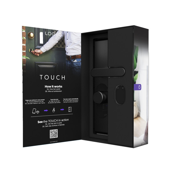 Shelly LOQED Touch Smart Lock - Schlüsselloses Türschloss, Black Edition