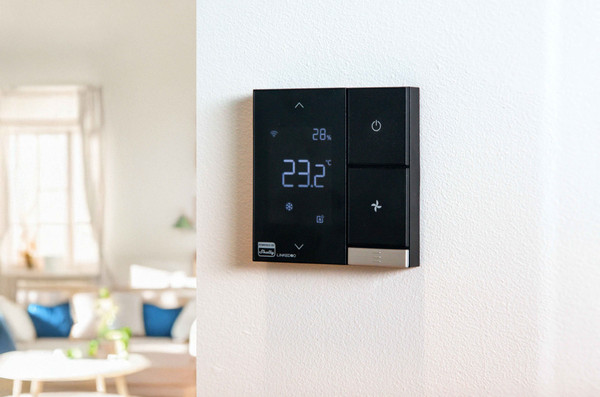 Shelly LinkedGo Smartes HVAC Thermostat - Lüftung-Klimasteuerung ST802-B, WLAN BT