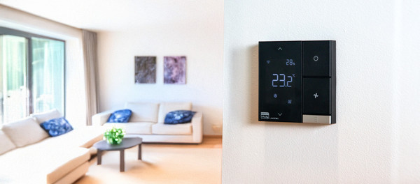Shelly LinkedGo Smartes HVAC Thermostat - Lüftung-Klimasteuerung ST802-B, WLAN BT