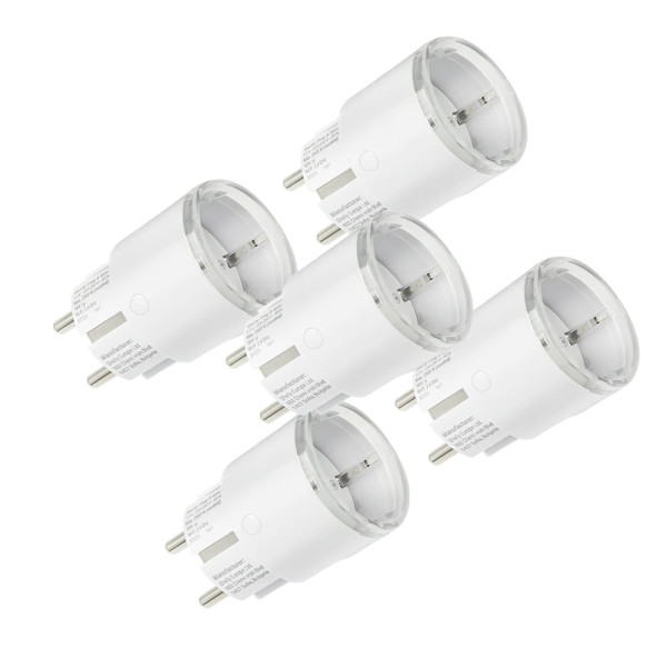 Shelly Plug S Gen3, Matter, 5er-Pack - Smarte WLAN Steckdosen, Weiß