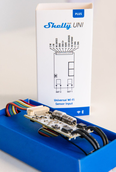 Shelly Plus Uni - Universelles Smart-Modul, AC/DC, Eingänge, ADC, WLAN