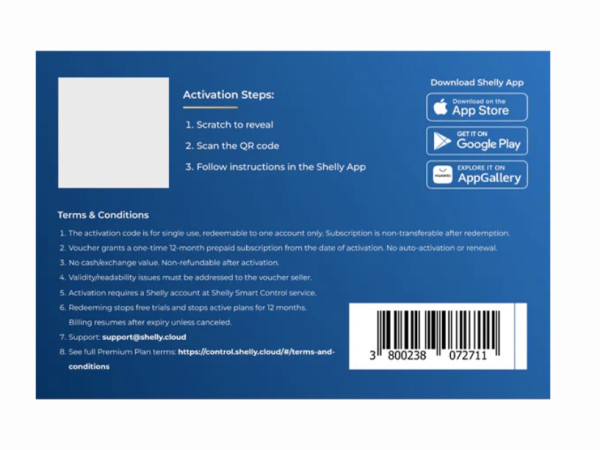 Shelly Cloud Premium App - B2B Service Lizenz